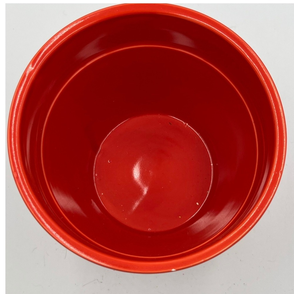 Ashland Ceramic Pot Set 2 Home Decor 5in Red Very Good Glossy Summer Living - Picture 5 of 8